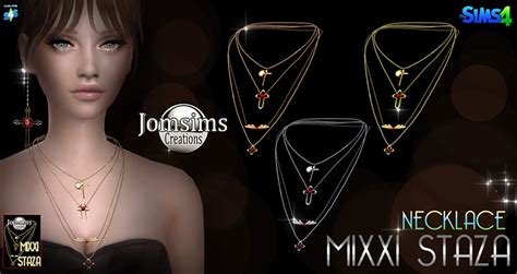 Sims 4 Ccs The Best Cross Necklaces And Earrings By Jomsims