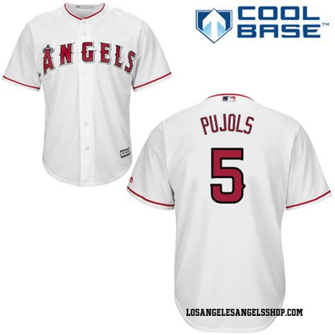 Mens Majestic Albert Pujols Los Angeles Angels Of Anaheim Replica