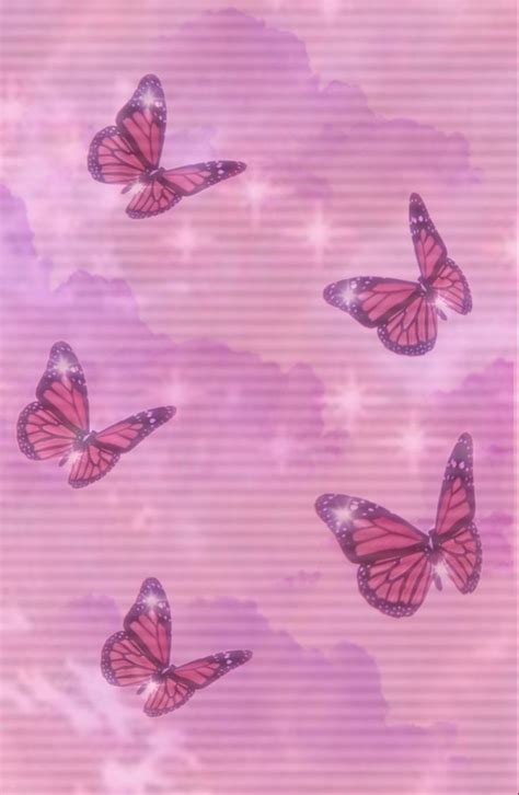 Pink Butterfly With Sparkles Em 2021 C61
