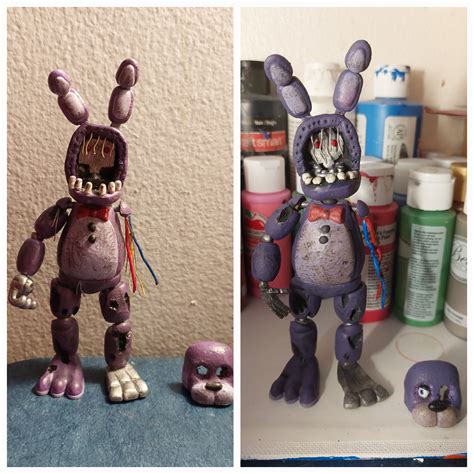 My Two Custom Withered Bonnie Funko Figure Which One Is Better Right