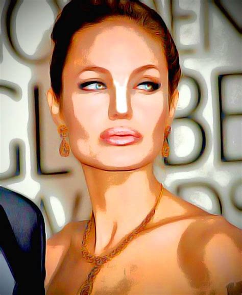 My Angelina Jolie Digital Painting Digital Artwork Digital