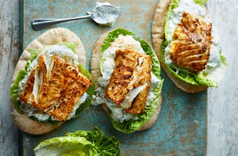 Eat Well For Less Grilled Cod Tikka With Cucumber Yoghurt Indian