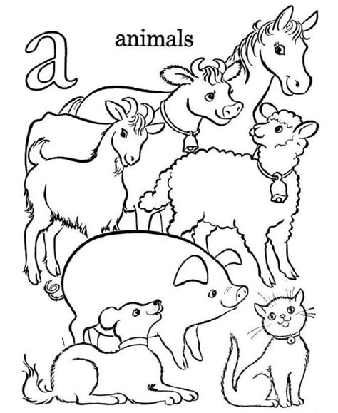 Printable Animal Farm Domestic Animals Printable Animal Farm Kids