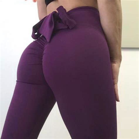 Oem Sportswear Women Wearing Tight Bow Sexy Leggings Pants Fitness Yoga