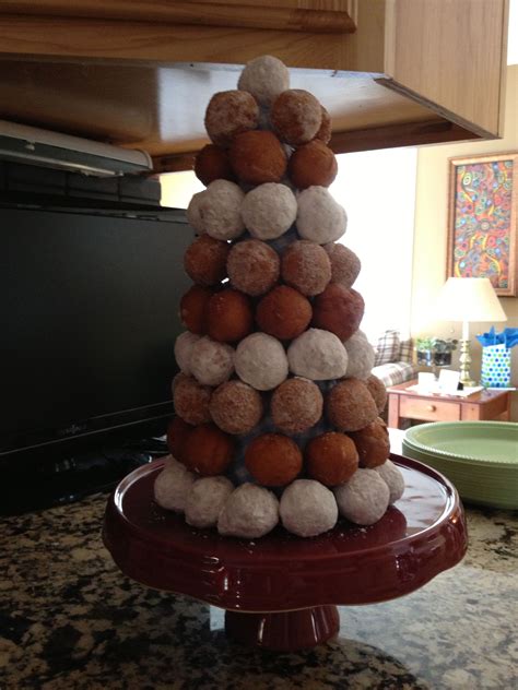 Donut Hole Tower Desserts Donut Holes Food