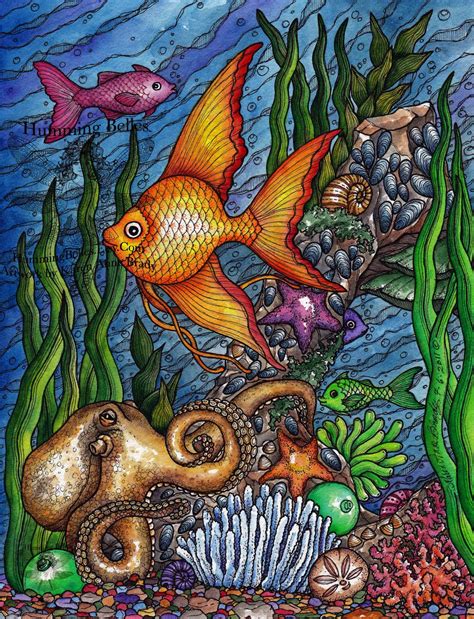 Aquatic coloring page worksheets are the best tools for teaching children about marine life. IrelandBrady - Musings To Ponder: New! Undersea ...
