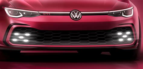 New Mk8 Volkswagen Gti Front End Image Released Ahead Of Geneva Unveil