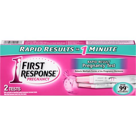 First Response Rapid Result Pregnancy Test 2 Ct Box Health And Wellness