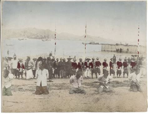 1890s Photo China Hong Kong Execution Of Namoan Pirates Hong Kong