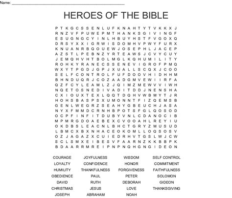 Free Printable Bible Word Search For Adults Word Search