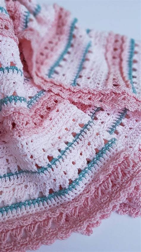 Mermaids And Waves Baby Blanket Intermediate Crochet Pattern Etsy