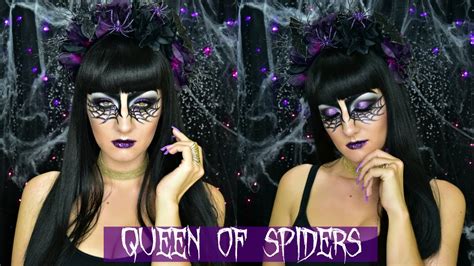 Queen Of Spiders Halloween Makeup Look Tutorial Youtube