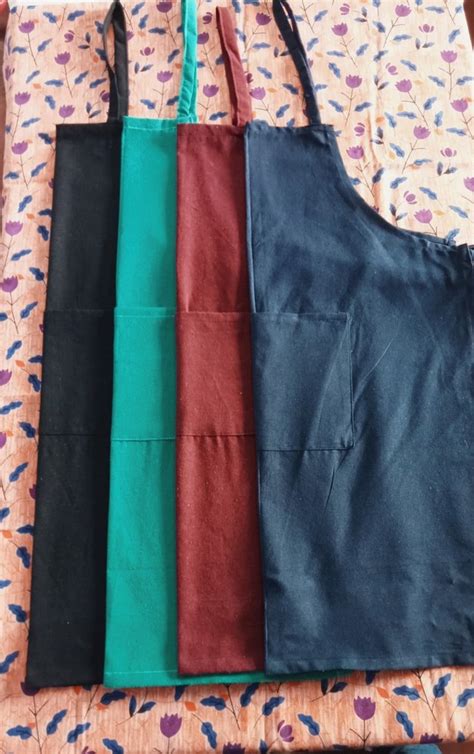 Plain Cotton Apron For Kitchen Size Medium At Rs 49 In Karur Id 2850804849088