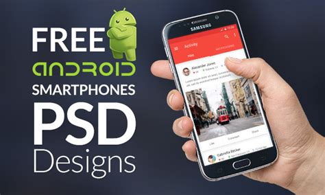 110 Free Android Based Smartphones Mockup Psd Designs