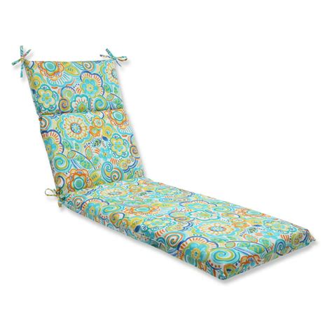 Pillow Perfect Outdoor Indoor Bronwood Caribbean Chaise Lounge Cushion