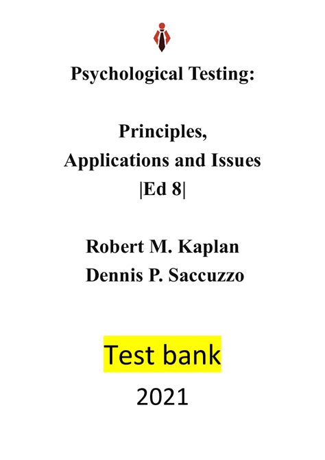 Psychological Testing Principles Applications And Issues Ed 8 By