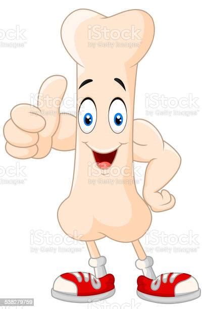 Strong Bone Cartoon Character Stock Illustration Download Image Now
