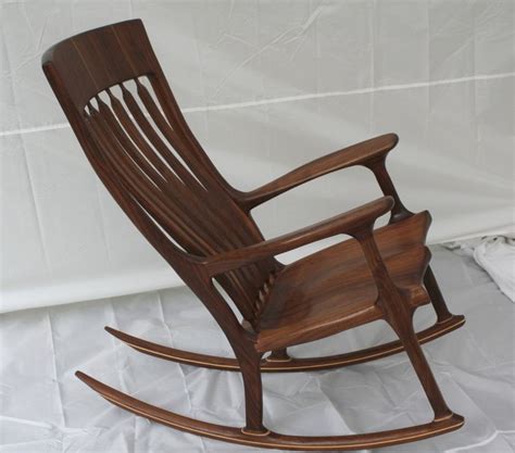 Custom Walnut Rocking Chair Shipping Included By Wood In Motion