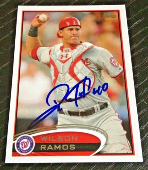 Wilson Ramos 2012 Topps Series 1 Signed Autograph Auto Card 12