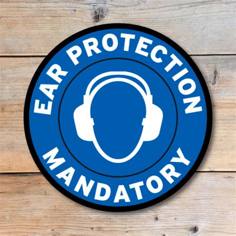 Helmsticker Ear Protection Mandatory