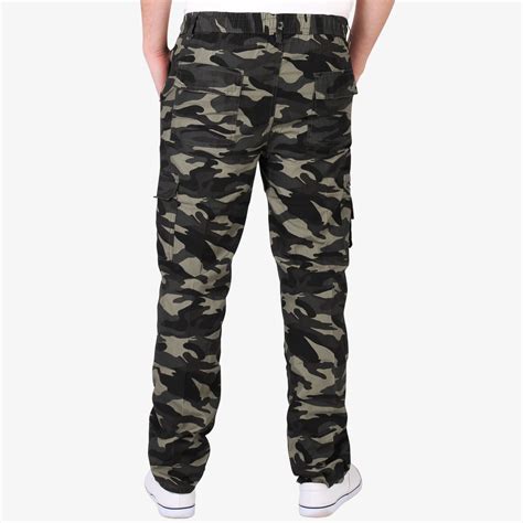 mens combat military army camouflage cargo camo trousers pants casual work sizes ebay