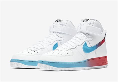 Nike air force 1 high emb 'dodgers' sneakers/shoes. Nike Air Force 1 High White Blue Fury Ember Glow CJ0525 ...