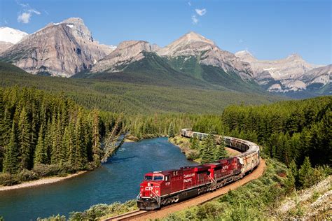 Freight Train In Banff National Park The Canadian Pacific Flickr