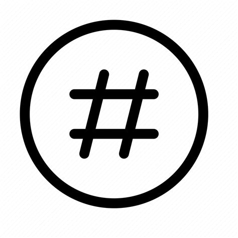 Category, tag, hashtag, number, circle, pound icon - Download on Iconfinder