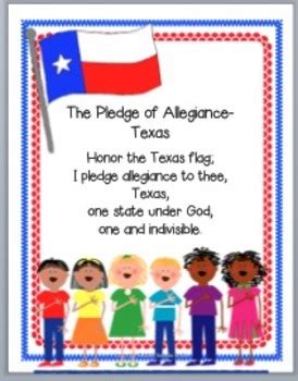 The pledge of allegiance is a really conservative thing to have. Texas Pledge of Allegiance by Belinda Wells | Teachers Pay ...