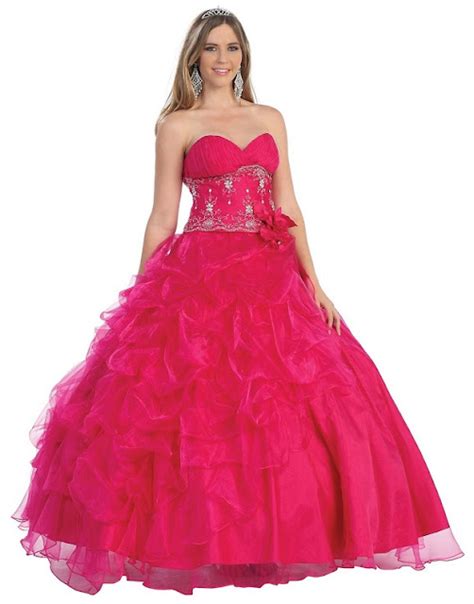 Pinky Pearl Elegant Pink Ball Gowns