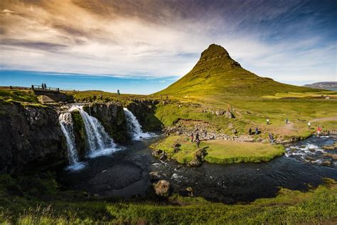 Natural Landmarks Kirkjufell And Kirkjufellsfoss Camping In Iceland