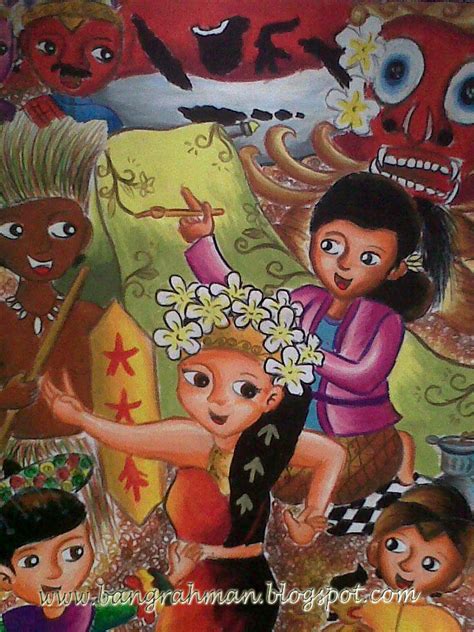 Contoh Poster Kebudayaan Indonesia Yang Mudah Digambar Terbaru