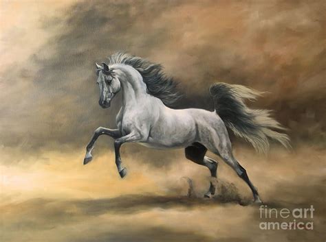 Arabian Painting Arabian Fine Art Print Horses Arabian Horse Art