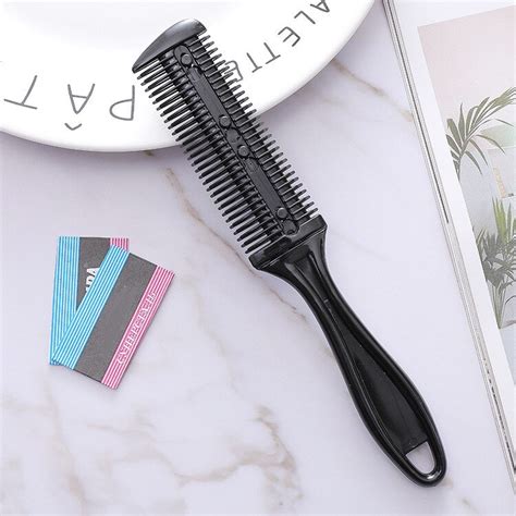 Hair Cut Styling Barber Scissor Razor Magic Blade Comb Hairdressing