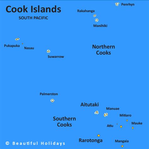 Cook Islands Map Geography Of The Cook Islands Map Of The Cook