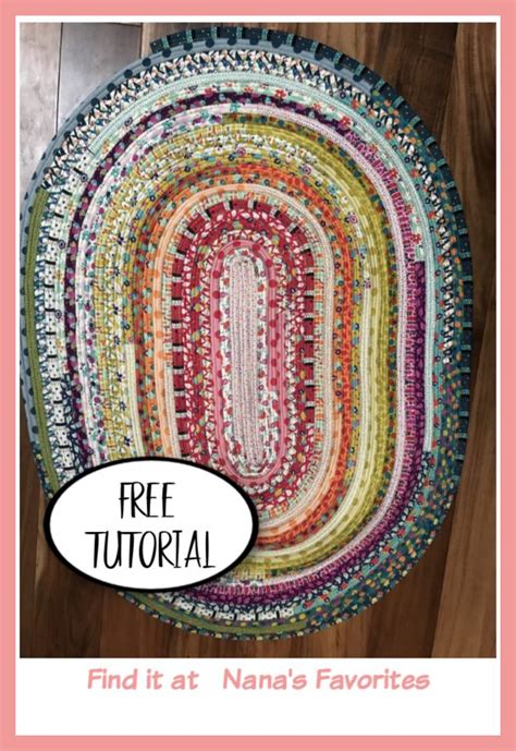 Jelly Roll Rug Free Tutorial Nanas Favorites Braided Rug Diy