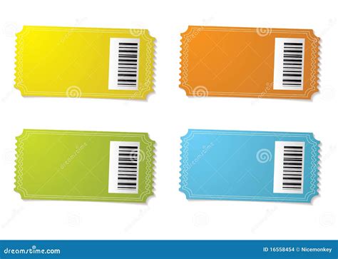 Ticket Stub Barcode Stock Images Image 16558454
