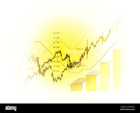 Stock Market Chart Illustration On White Background Stock Vector Image