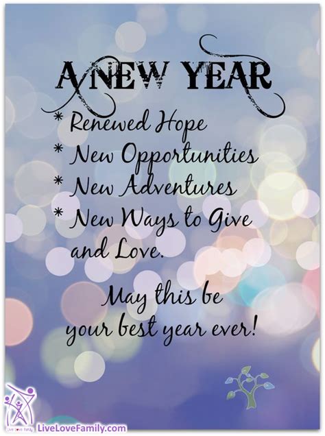 A New Year Renewed Hope New Opportunities New Adventures New Ways