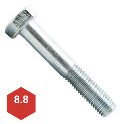 M7 10 X 16mm Zinc Plated Hex Head Cap Screw Grade 88 Kl Jack