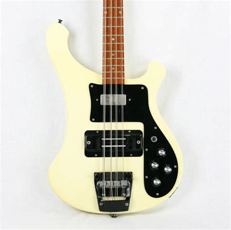 1988 Rickenbacker 4003 S8 String Bass 4003s Rare White W Black Part
