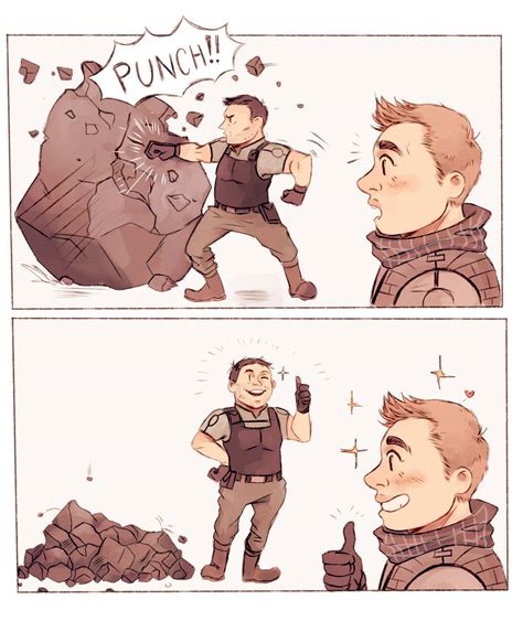 Train Yr Bf Chris Redfield Punching A Boulder Know Your Meme