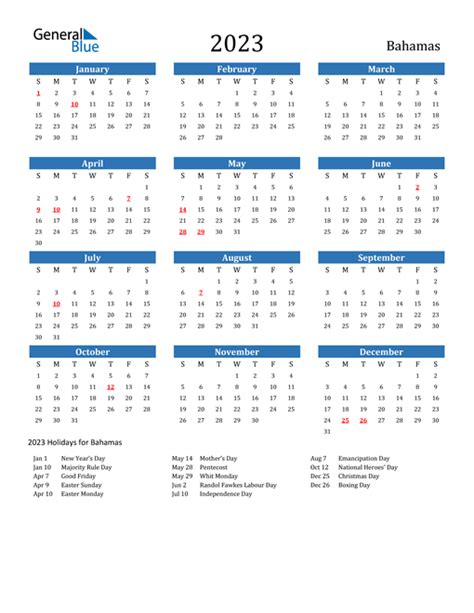 Bahamas Holidays 2023 2023 Calendar