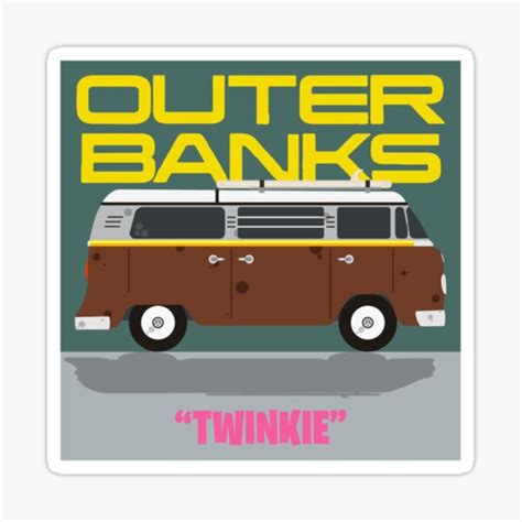 Obx Twinkie Outer Banks Pogues For Life Sticker By Veonhancvws