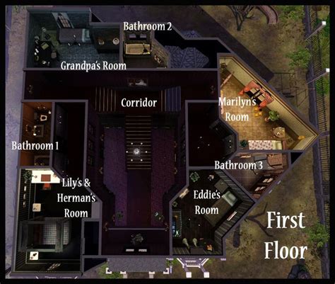 With monster house plans, you can customize your search process to your needs. Munster House Layout | House layouts, Addams family house ...