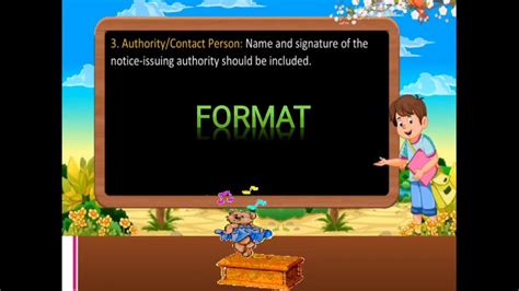 Salutation content of the message writer's name/signature. Class 7 English ( Topic : Notice Writing ) - YouTube