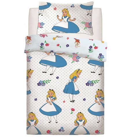 Disney Alice In Wonderland Falling Duvet Cover Bedding Single 715498