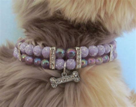Dog Jewelry Collar Cat Collar Necklace Beaded Dog Collar Pet