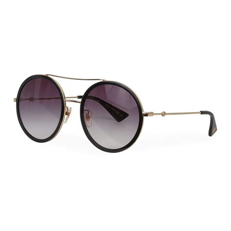 gucci round sunglasses gg0061s black luxity