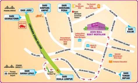 Each location will have different. Aeon Mall Bukit Mertajam Shop List